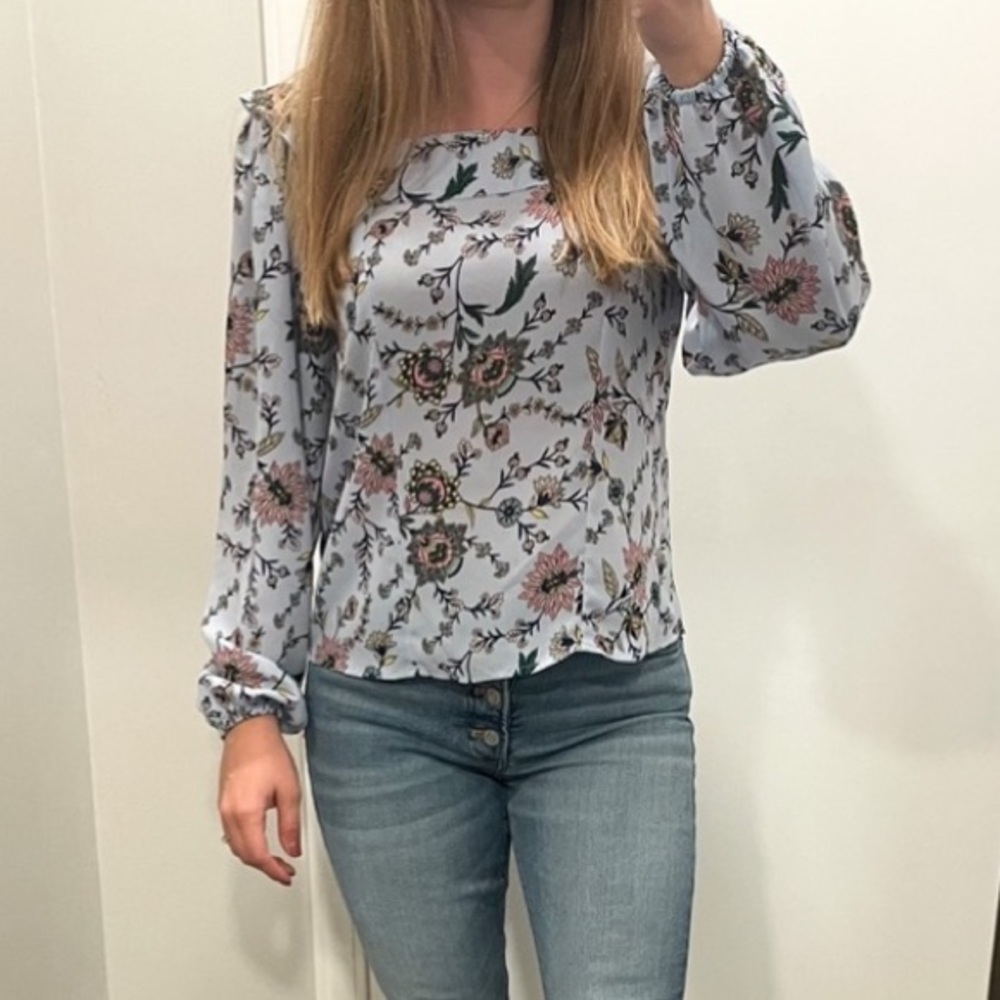 Banana Republic Long Sleeve Floral Blouse - size XS